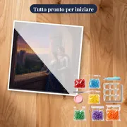 La dama e il cavaliere al tramonto – kit pronto per iniziare