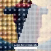 Jesus Christ Open Arms Divine Light – diamond close-up