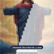 Gesù Cristo con braccia aperte – primo piano dei diamanti