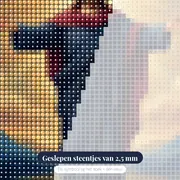 Jezus Christus met open armen – close-up van de steentjes