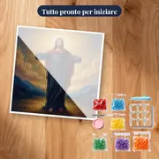 Gesù Cristo con braccia aperte – kit pronto per iniziare
