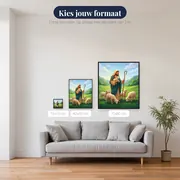De Goede Herder met lammeren – beschikbare formaten