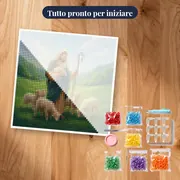 Il Buon Pastore con gli agnelli – kit pronto per iniziare