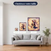 Ange en prière dans la lumière – tailles disponibles