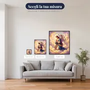 Angelo in Preghiera tra Nuvole di Luce – misure disponibili