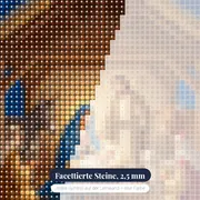 Krippe unter strahlendem Stern – Nahaufnahme der Steine