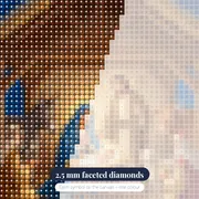 Nativity Under the Guiding Star – diamond close-up