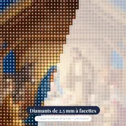 Nativité sous la grande étoile – gros plan des diamants