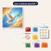 Colombe à la branche d'olivier – contenu du kit