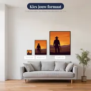 Eenzame cowboy met lasso – beschikbare formaten