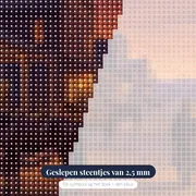 Paarden in westernstad bij schemering – close-up van de steentjes