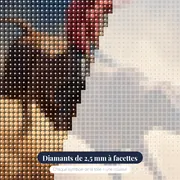 Cavalier de rodéo dans la poussière – gros plan des diamants