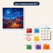 Veillée étoilée du cow-boy à la guitare – contenu du kit