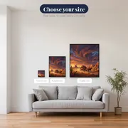 Stagecoach Under a Stormy Desert Sky – available sizes