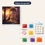 Brachiosaurus Herd Feeding at Sunrise – kit contents