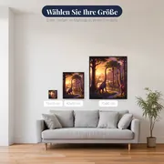 Brachiosaurier-Herde bei Sonnenaufgang – verfügbare Größen