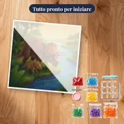 Mamma triceratopo e cucciolo al fiume – kit pronto per iniziare