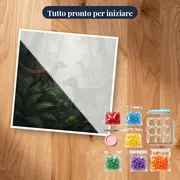 Velociraptor in caccia nella foresta nebbiosa – kit pronto per iniziare