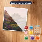 Stegosauro nella Valle dei Fiori – kit pronto per iniziare