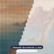 Pterodattilo sopra l'oceano preistorico – primo piano dei diamanti