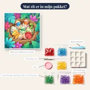 Babydino's in een kleurrijk nest – inhoud van het pakket