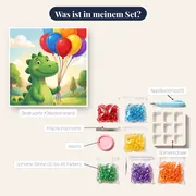 Freundlicher Saurier mit Luftballons – Inhalt des Sets