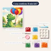 Dinosauro con Palloncini Colorati – contenuto del kit