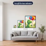 Dinosauro con Palloncini Colorati – misure disponibili