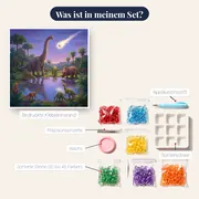 Dinosaurier am Wasserloch mit Meteor – Inhalt des Sets