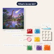 Dinosaurs at the Meteor Waterhole – kit contents