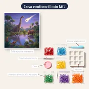 Dinosauri al pozzo sotto il meteorite – contenuto del kit