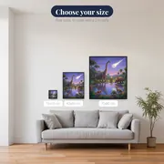 Dinosaurs at the Meteor Waterhole – available sizes