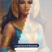 Cleopatra Golden Queen Portrait – diamond close-up