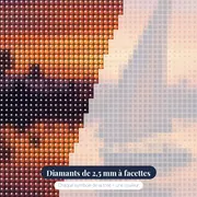 Felouque sur le Nil au couchant – gros plan des diamants