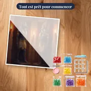 Statues d'Anubis et Horus aux torches – kit prêt à commencer