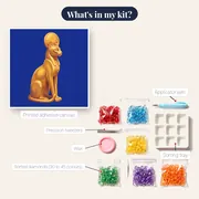 Golden Egyptian Cat Goddess Statue – kit contents