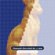 Dea Gatta d'Oro su Blu Profondo – primo piano dei diamanti