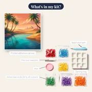 Golden Palm Oasis Before Ancient Pyramids – kit contents