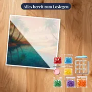 Oase mit Palmen und Pyramiden – Set bereit zum Loslegen