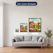 Haan, koe en varken in kleur – beschikbare formaten
