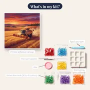 Golden Wheat Harvest at Sunset – kit contents