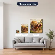Draft Horses Pulling a Hay Cart – available sizes