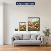Piglets and Ducklings by the Spring Pond – available sizes