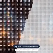Gothic Cathedral Stained Glass Glow – diamond close-up
