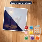 Sassofonista in ombra sotto il lampione – kit pronto per iniziare