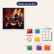 Midnight Jazz Trio in Warm Club Light – kit contents