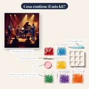Trio jazz sotto le luci calde – contenuto del kit