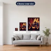 Midnight Jazz Trio in Warm Club Light – available sizes
