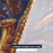 Gouden Saxofoon met Wervelende Noten – close-up van de steentjes