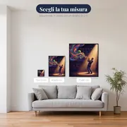 Trombettista in un cono di luce – misure disponibili